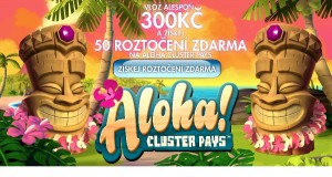 V kasinu DoubleStar 50 roztočení zdarma na hře Aloha! Cluster Pays